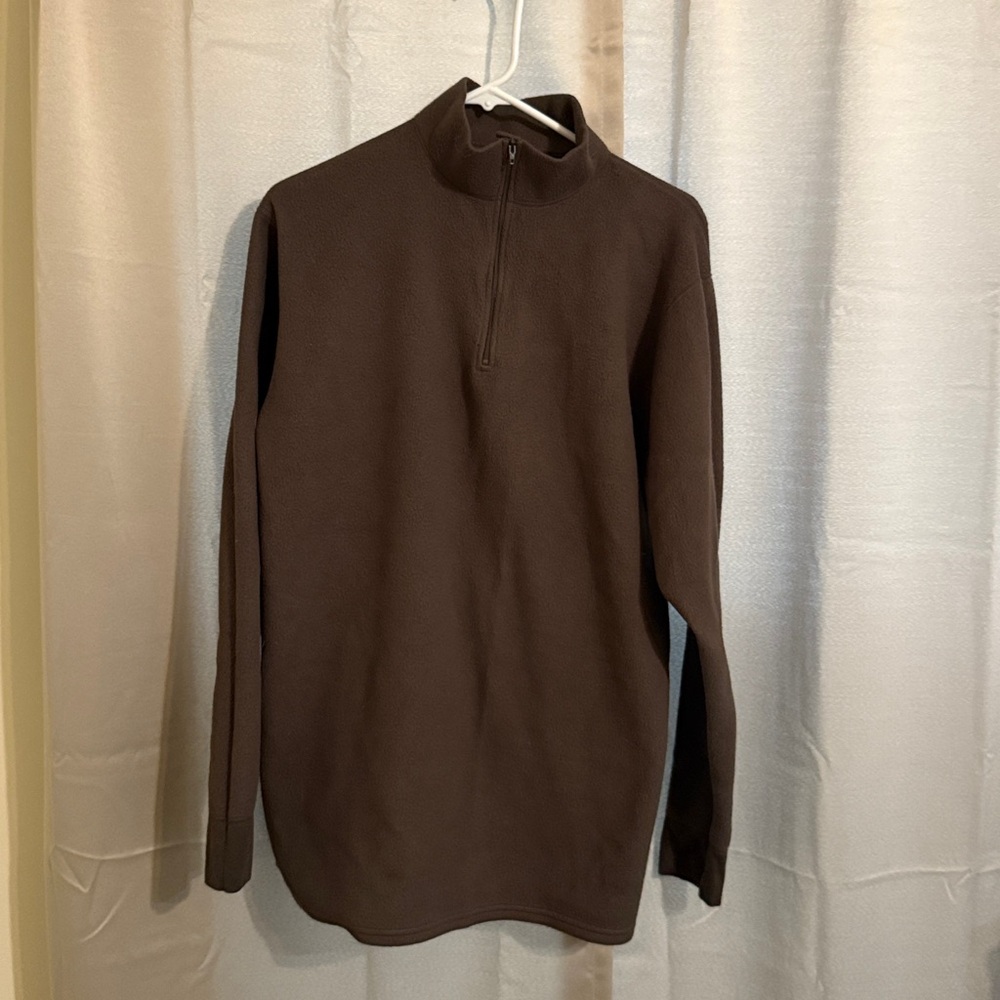 Cabela's Gray Fleece Quarter-Zip Pullover and Pants